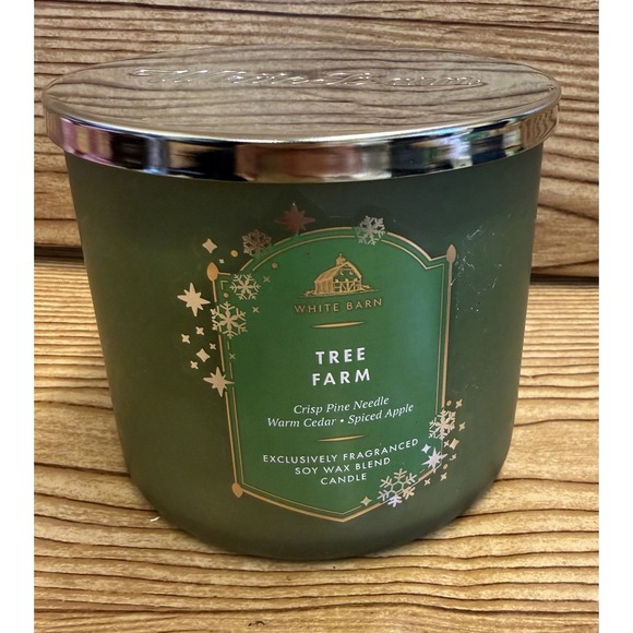 Bath & Body Works Other - Bath & Body Works White Barn TREE FARM 3 Wick Jar Candle Christmas 14.5 oz New